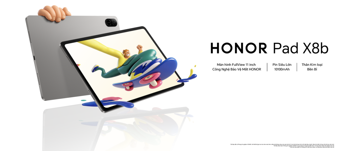 Khám Phá Máy Tính Bảng HONOR Pad X8b: Thiết Kế Mỏng Nhẹ và Pin Khủng 10.100mAh
