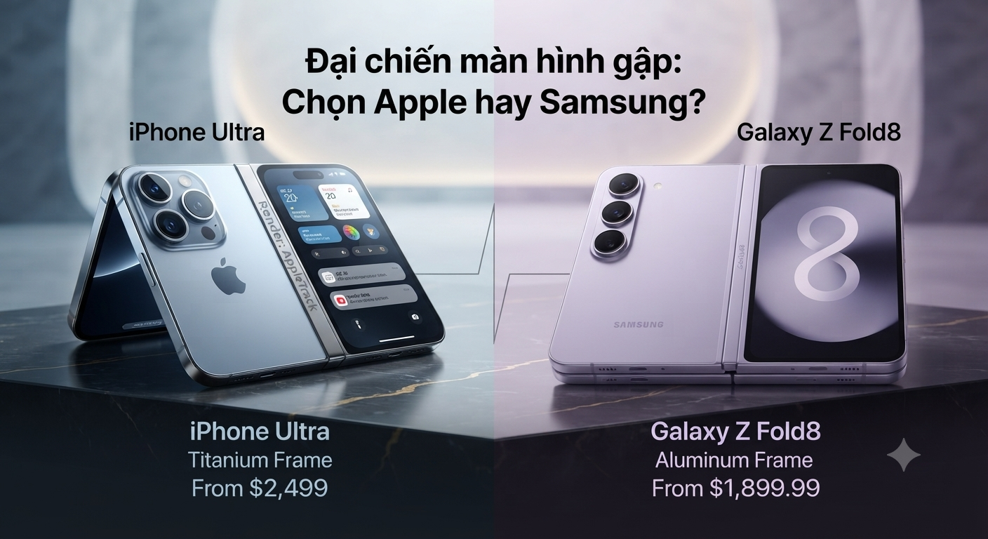 Cuộc Chiến Giữa iPhone Ultra và Galaxy Z Fold8: Đẳng Cấp Hay Giá Trị?