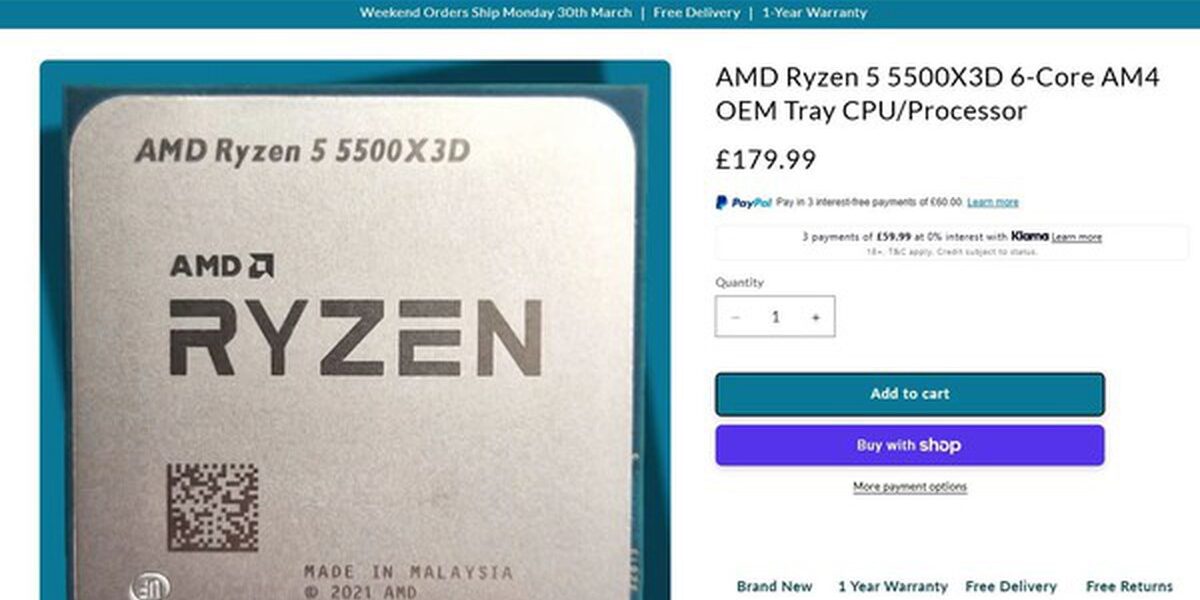 Ryzen 5 5500X3D: Sự trở lại im lặng của chip X3D trên nền tảng AM4