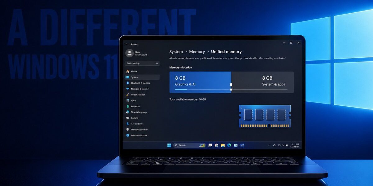Phân bổ bộ nhớ Windows 11: Công cụ mới giúp quản lý RAM cho PC dùng bộ nhớ hợp nhất