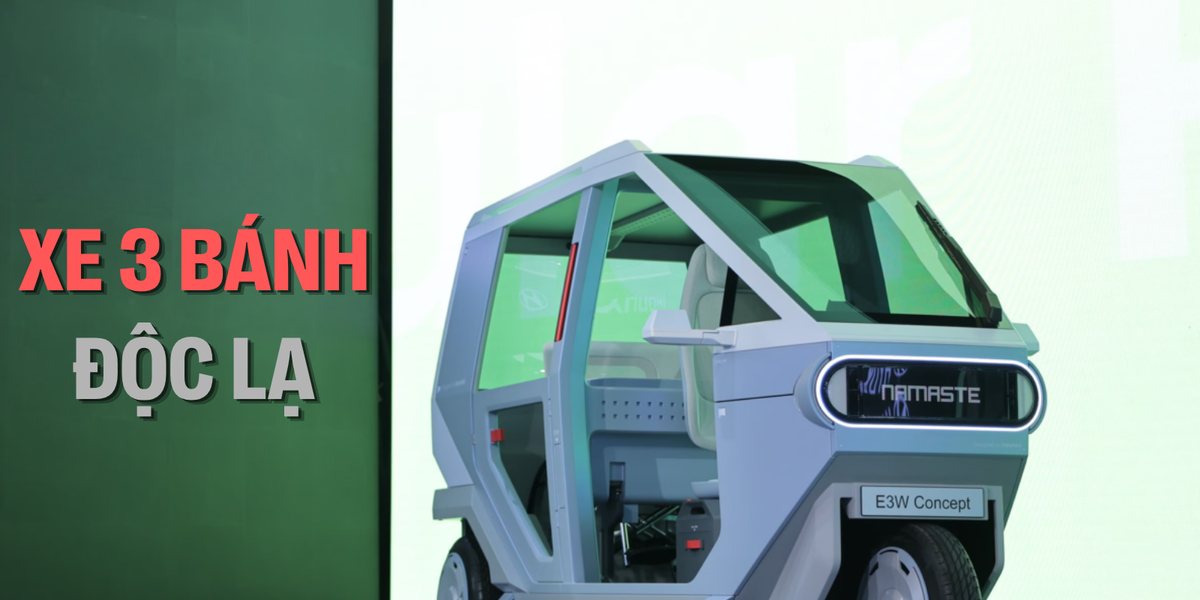 Hyundai E3W: Mô hình xe điện ba bánh linh hoạt hướng đến châu Á và châu Phi