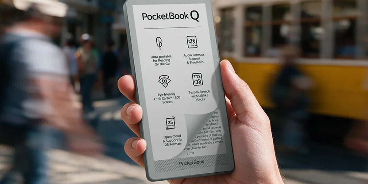 PocketBook Q — máy đọc sách kích thước smartphone, pin dùng đến vài tuần