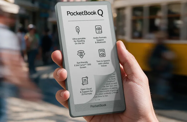 PocketBook Q — máy đọc sách kích thước smartphone, pin dùng đến vài tuần