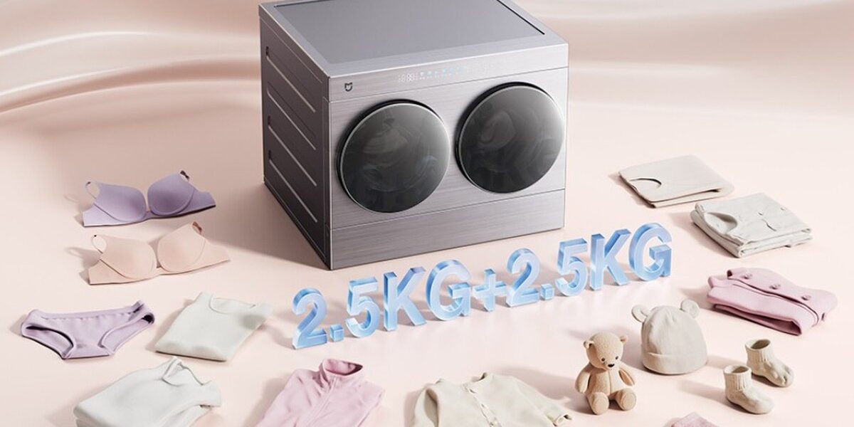 Máy giặt sấy Mijia hai lồng: giải pháp tách riêng quần áo cho gia đình nhỏ