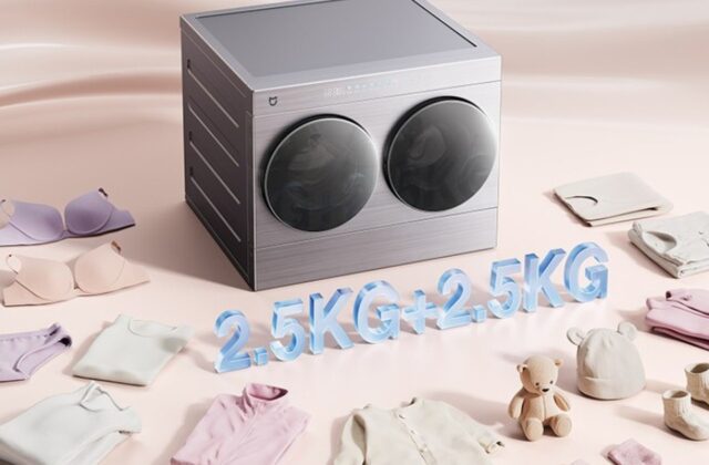 Máy giặt sấy Mijia hai lồng: giải pháp tách riêng quần áo cho gia đình nhỏ