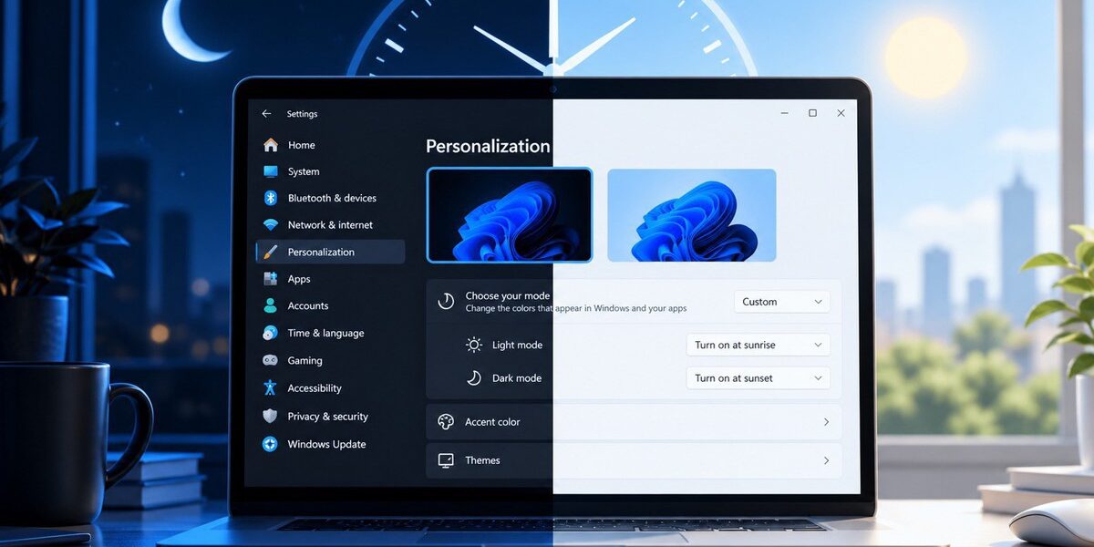 Windows 11 sắp có tính năng tự chuyển giao diện Sáng/Tối: điều gì đã được hé lộ?