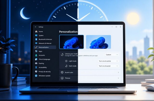 Windows 11 sắp có tính năng tự chuyển giao diện Sáng/Tối: điều gì đã được hé lộ?
